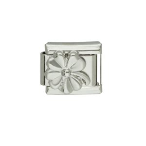 Charm de Acero Inoxidable Trebol Plata A005127