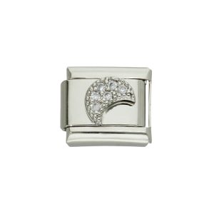 Charm de Acero Inoxidable Luna Piedra A005129