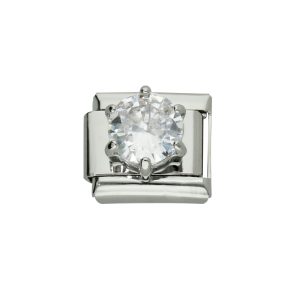 Charm de Acero Inoxidable Piedra Grande A005130