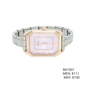 Reloj Chapa de Oro y Acero BA1001