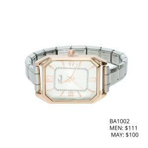 Reloj Chapa de Oro y Acero BA1002