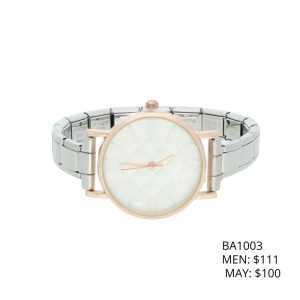 Reloj Chapa de Oro y Acero BA1003