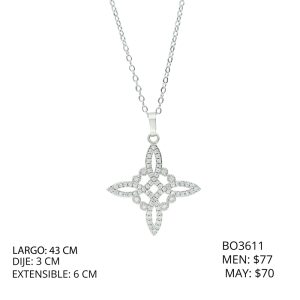 Collar Chapa de Oro Nudo De Bruja BO3611