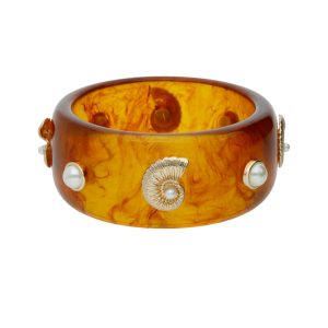 Pulsera Bisuteria Acrilico Perla Caracol CB2158