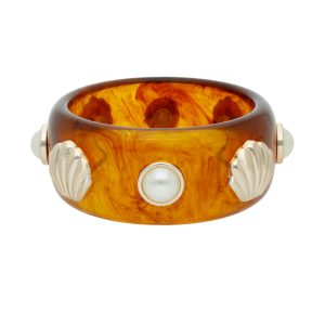 Pulsera Bisuteria Acrilico Perla Concha CB2159