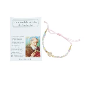 Pulsera Chapa de Oro San Benito  CH4683