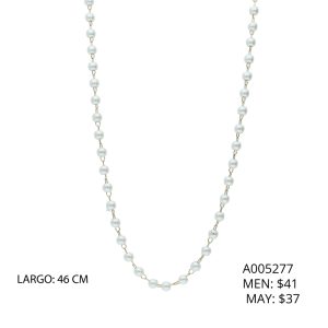 Collar Perlas Acero Inoxidable A005277