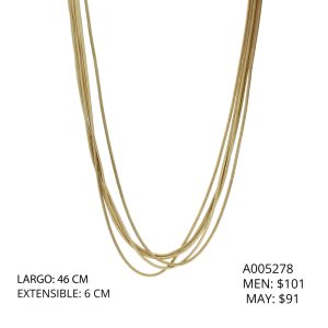 Collar Dorado Acero Inoxidable A005278