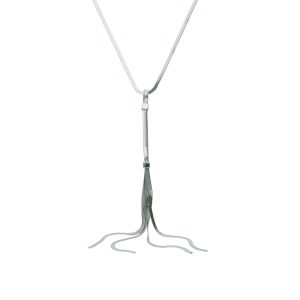 Collar Corbatero Plateado Acero Inoxidable A005279