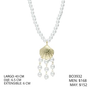 Collar Chapa de Oro BO3932