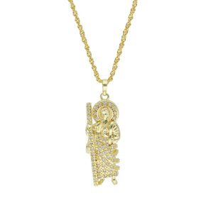 Collar Chapa de Oro San Judas Oiedras BO4061