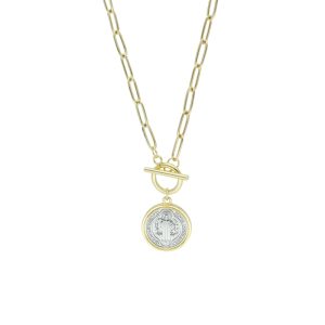 Colar Chapa de Oro Medalla San Benito BO4068