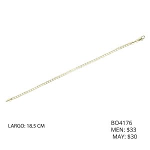 Pulsera Dorada Chapa de Oro BO4176
