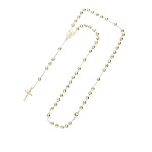 Collar Rosario Dorado Virgen Chapa de Oro  BO4211