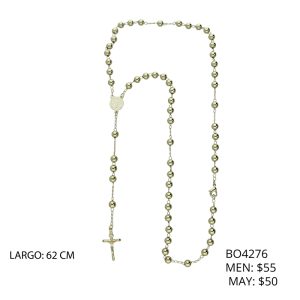 Collar Rosario San Benito Chapa de Oro BO4276