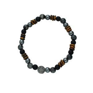 Pulsera Piedra San Benito Acero Inoxidable CH4691
