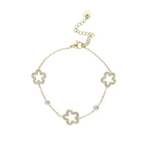 Pulsera Flor de Acero Inoxidable A005187