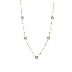 Collar Corazon de Acero Inoxidable A005189