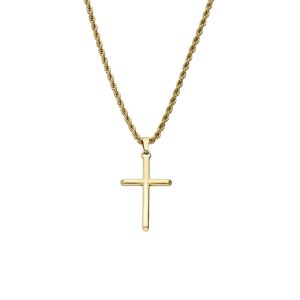 Collar Cruz de Acero Inoxidable A005206