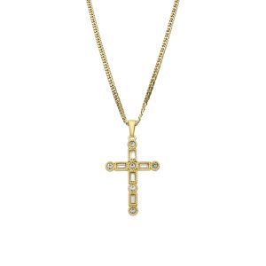Collar Cruz de Acero Inoxidable A005211