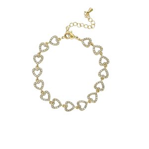 Pulsera Corazon, Cristales Acero Inoxidable A005317