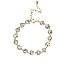 Pulsera Corazon, Cristales Acero Inoxidable A005319