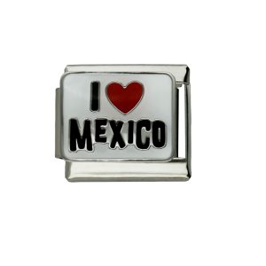 Charm I Love Mexico de Acero Inoxidable A005507