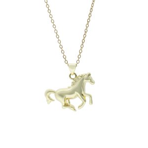 Collar de Caballo Chapa de Oro y Acero  BA1062