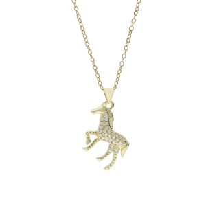 Collar de Caballo Chapa de Oro y Acero BA1065