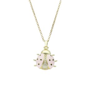 Collar Catarina Baño de Oro y Acero BA1103