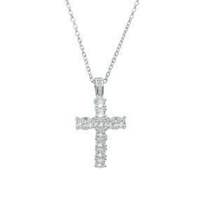 Collar Cruz de Baño de Oro y Acero BA1139
