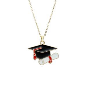 Collar Graduacion, Birrete Baño de Oro y Acero BA1140