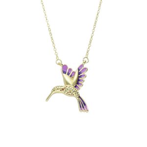 Collar Colibri de Baño de Oro BO4137
