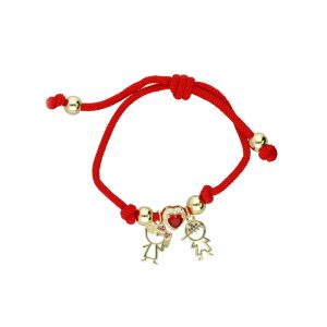 Pulsera Corazon, Niño, Niña Baño de Oro BO4154