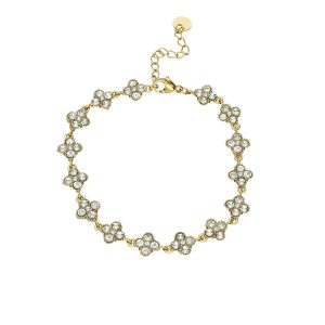 Pulsera Flores Acero Inoxidable A005308