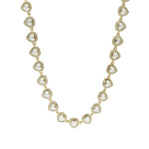 Collar Corazon, Cristales Acero Inoxidable A005345