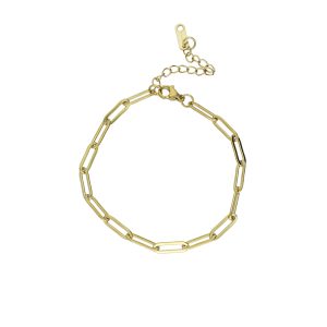 Pulsera Cadena Dorada Acero Inoxidable A005428