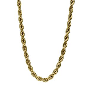 Cadena Torsal Dorada 50 cm Acero Inoxidable A005431