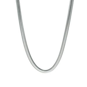 Cadena Serpiente 5.0 mm Plateada 45 cm Acero Inoxidable A005458