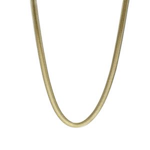Cadena Serpiente 5.0 mm Dorada 45 cm Acero Inoxidable A005459