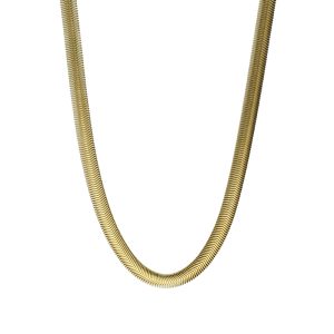 Cadena Serpiente 6.0 mm Dorada 45 cm Acero Inoxidable A005461