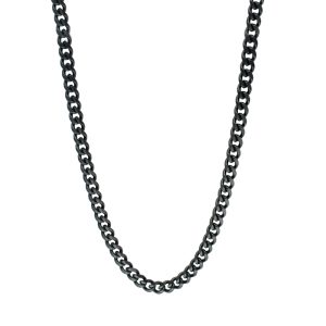 Cadena Barbada 50cm Negra de Acero Inoxidable A005484