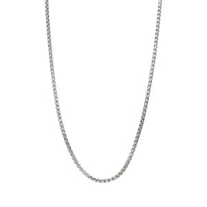 Cadena Plateada 2.0 mm, 60 cm Acero Inoxidable A005423