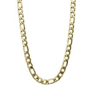Cadena Tipo Cartier 6 mm Dorada 50 cm Acero Inoxidable A005449