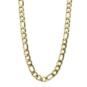 Cadena Tipo Cartier 7 mm Dorada 50 cm Acero Inoxidable A005451