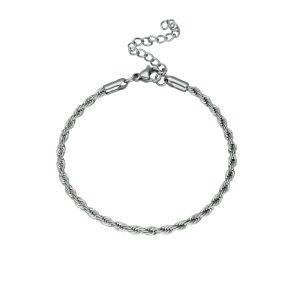 Pulsera Torsal Plateada Acero Inoxidable A005463