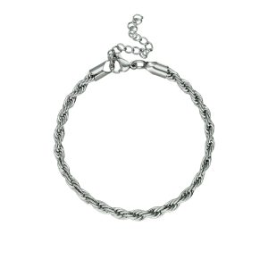 Pulsera Torsal Plateada Acero Inoxidable A005465