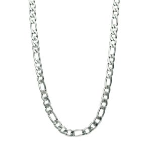 Cadena Tipo Cartier Plateada 5mm 60cm de Acero Inoxidable A005471