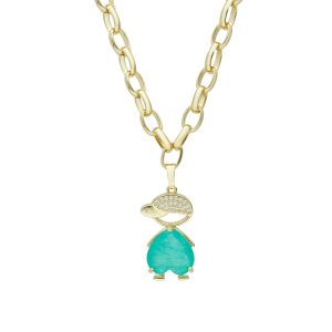 Collar Chapa de Oro    BO3877