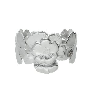 Pulsera Acero Inoxidable Flor A004466